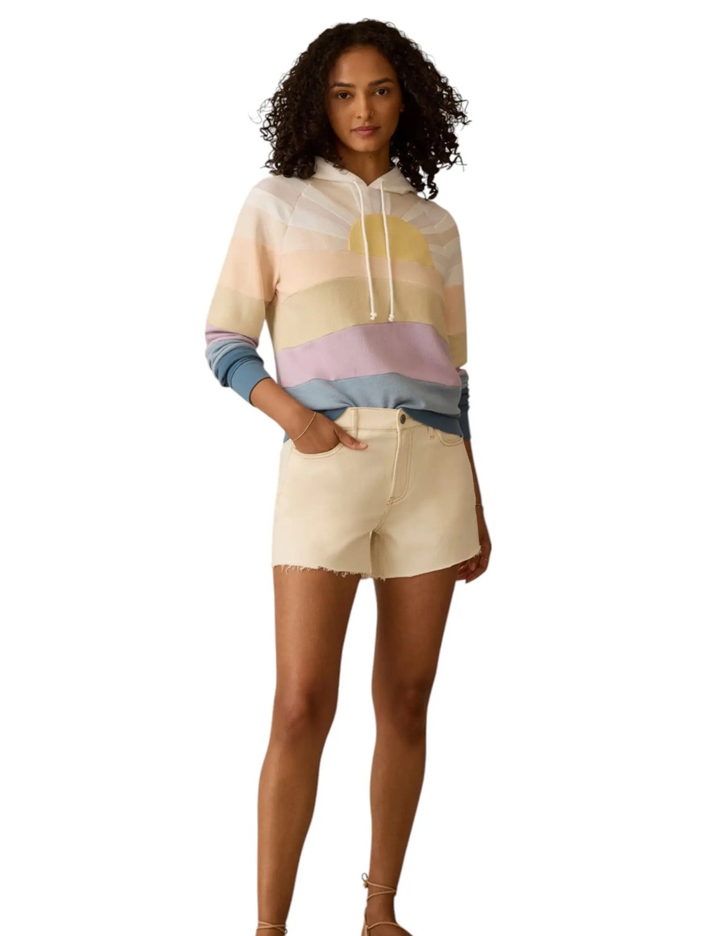 NWT Faherty Soleil Hoodie Sweatshirt Coastal Canyon Multi S